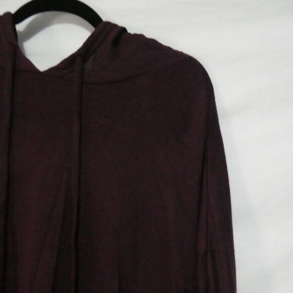 GEORGE | 1X | Stylish Burgundy Knit Lightweight Hoodie - Picture 6 of 15